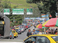 Crossing the Colombia-Ecuador border. Attribution: Some rights reserved by Fabulousfabs. Image via Flickr Creative Commons (www.flickr.com/photos/fabulousfabs/)